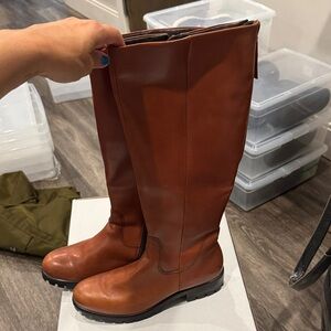 Ecco Women's Brown Combat Boots
